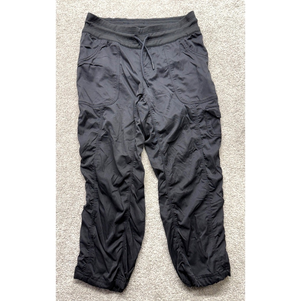 The North Face Aphrodite 2.0 Womens Black Cropped Ruched Cargo Hiking Pants S